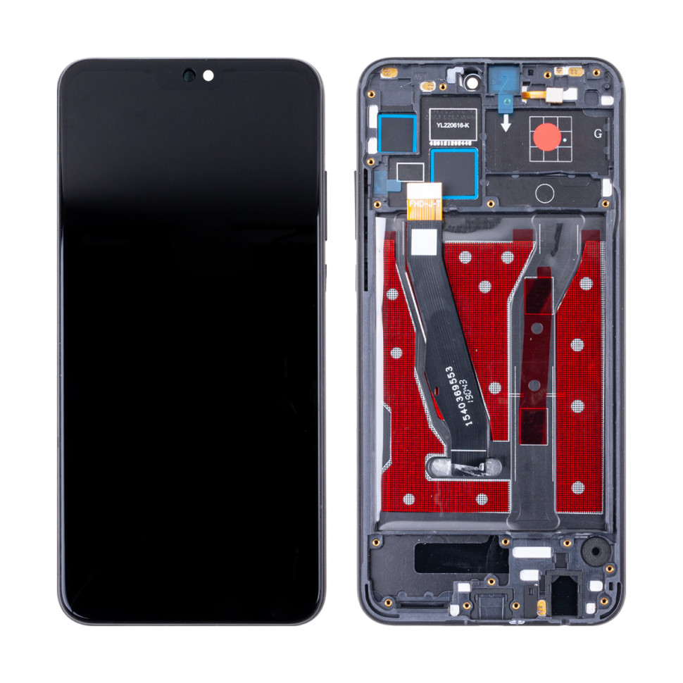 Дисплей с рамкой для Huawei Honor 8X/9X Lite Черный Оригинал