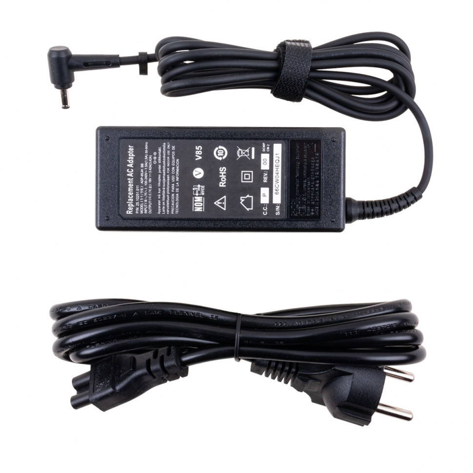 Блок питания для ноутбука Asus 19V, 3.42A, 65W (4.0*1.35)