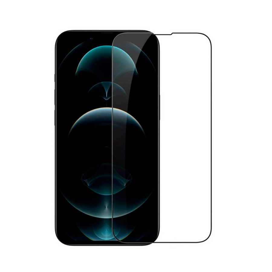 Защитное стекло "Стандарт" для iPhone 13 Pro Max/14 Plus Черный (Полное покрытие)