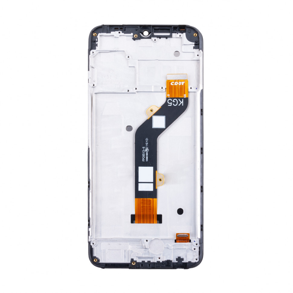 Дисплей с рамкой для Tecno Spark Go 2022 Черный Оригинал