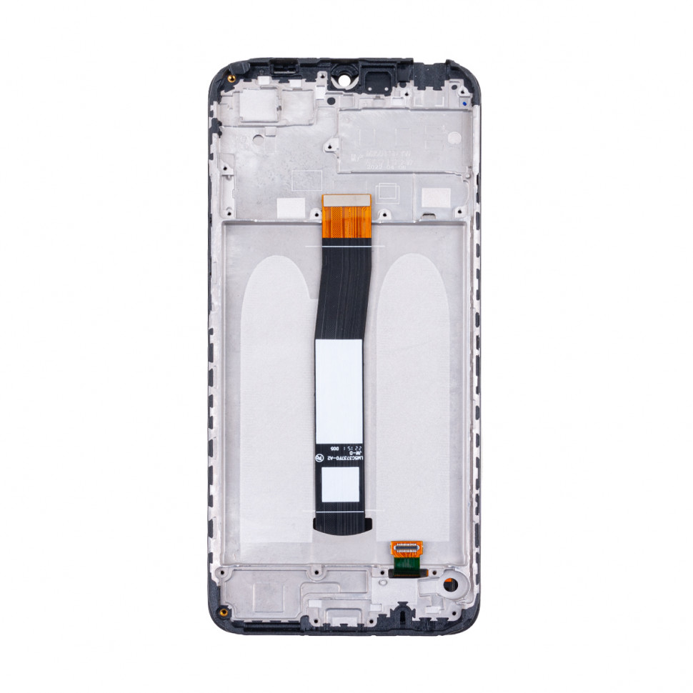 Дисплей с рамкой для Xiaomi Poco C40 Черный Оригинал