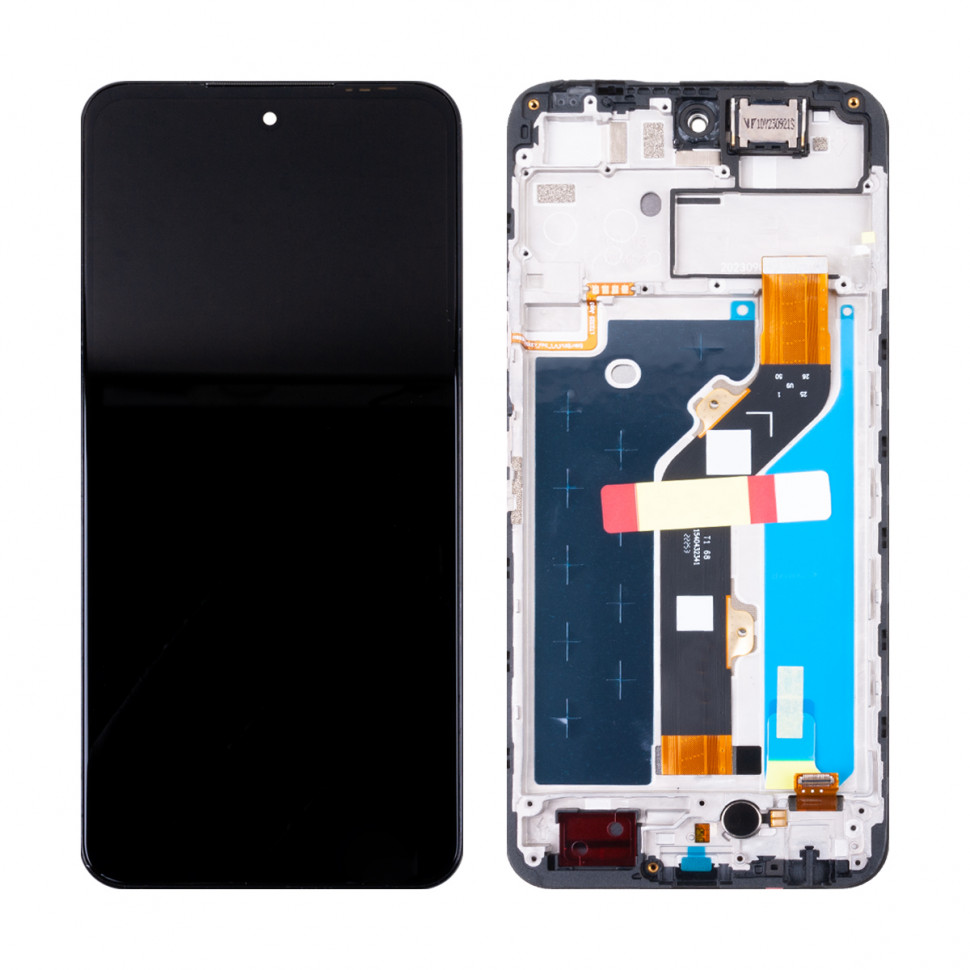 Дисплей с рамкой для Tecno Pova Neo 3 Черный Оригинал