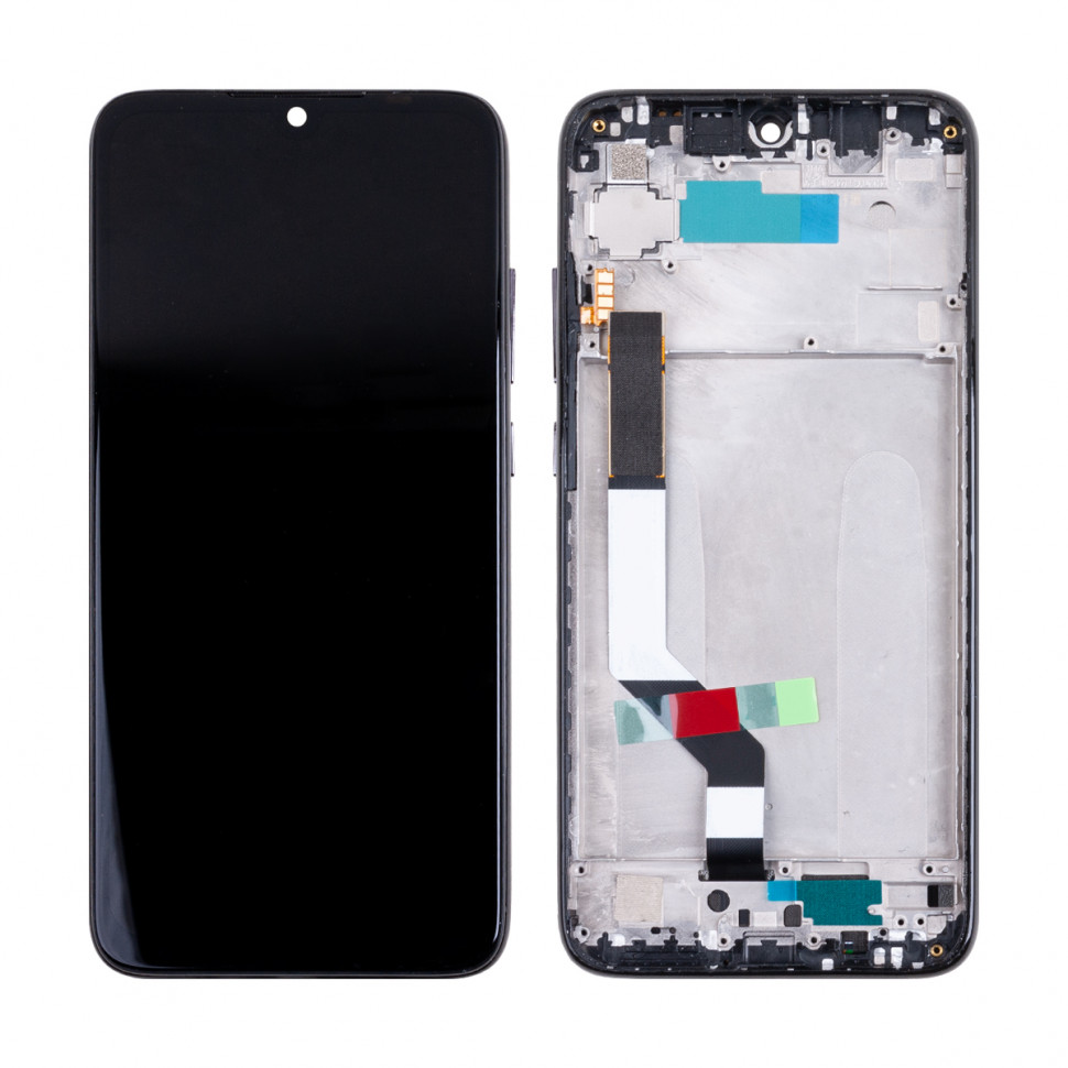 Дисплей с рамкой для Xiaomi Redmi Note 7/7 Pro Черный Оригинал