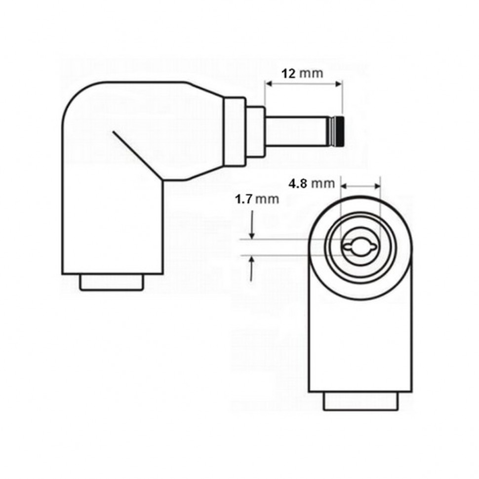 Блок питания для ноутбука HP 19V, 4,74A, 90W (4,8×1,7) - Стандарт (без кабеля)
