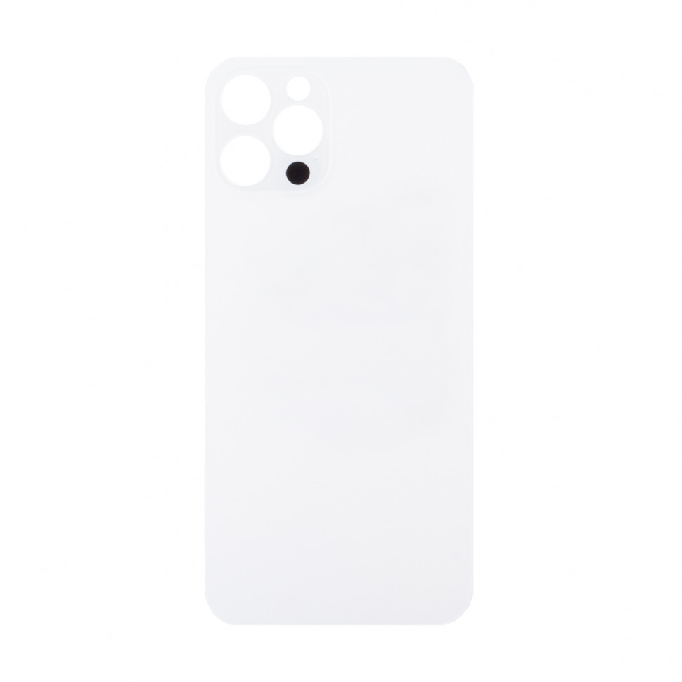 Задняя крышка для iPhone 12 Pro Белый (стекло, широкий вырез под камеру, логотип)