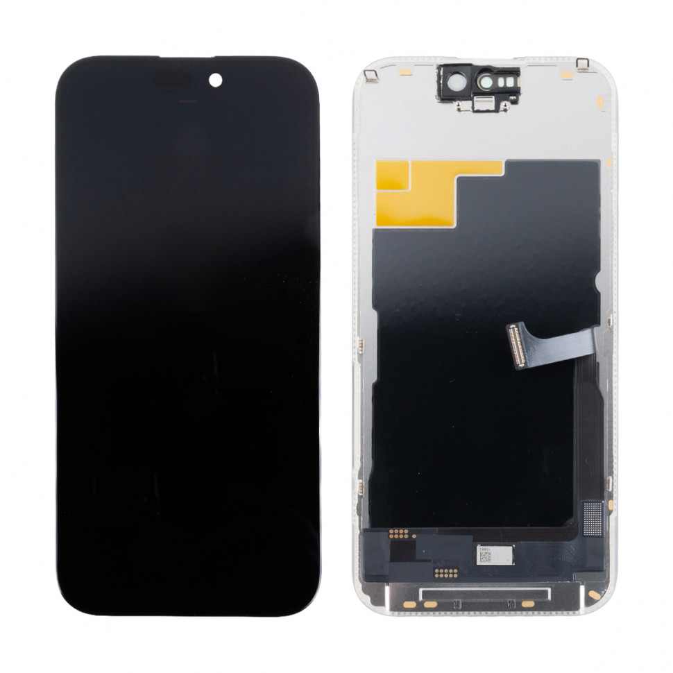 Дисплей для iPhone 15 Pro с тачскрином Черный Hard OLED, Full HD (площадка под IC)