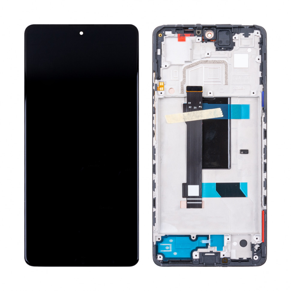 Дисплей с рамкой для Xiaomi Poco X5 Pro 5G/Redmi Note 12 Pro 5G Черный Оригинал (SP)