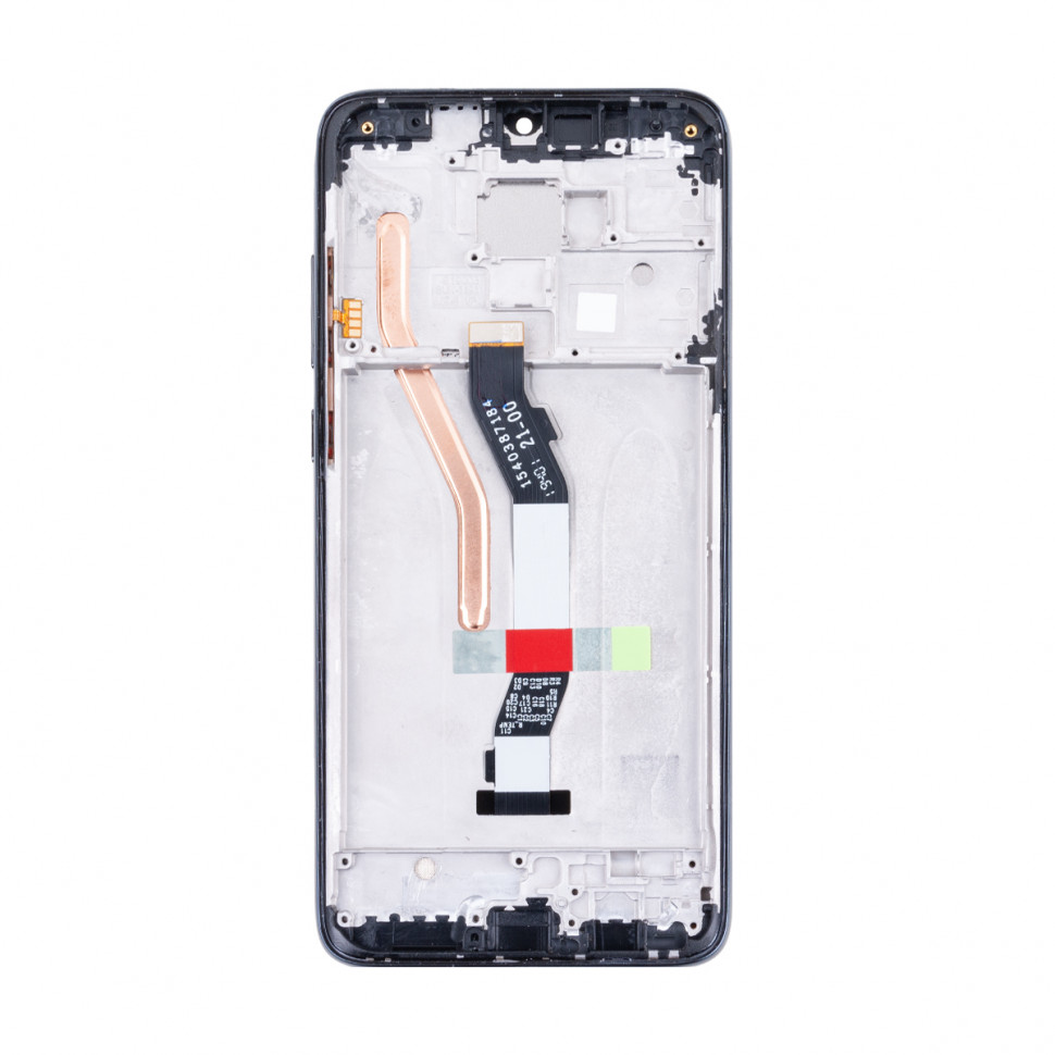 Дисплей с рамкой для Xiaomi Redmi Note 8 Pro Черный Оригинал