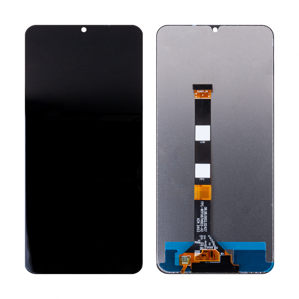 Дисплей для Realme Note 50 с тачскрином Черный Оригинал