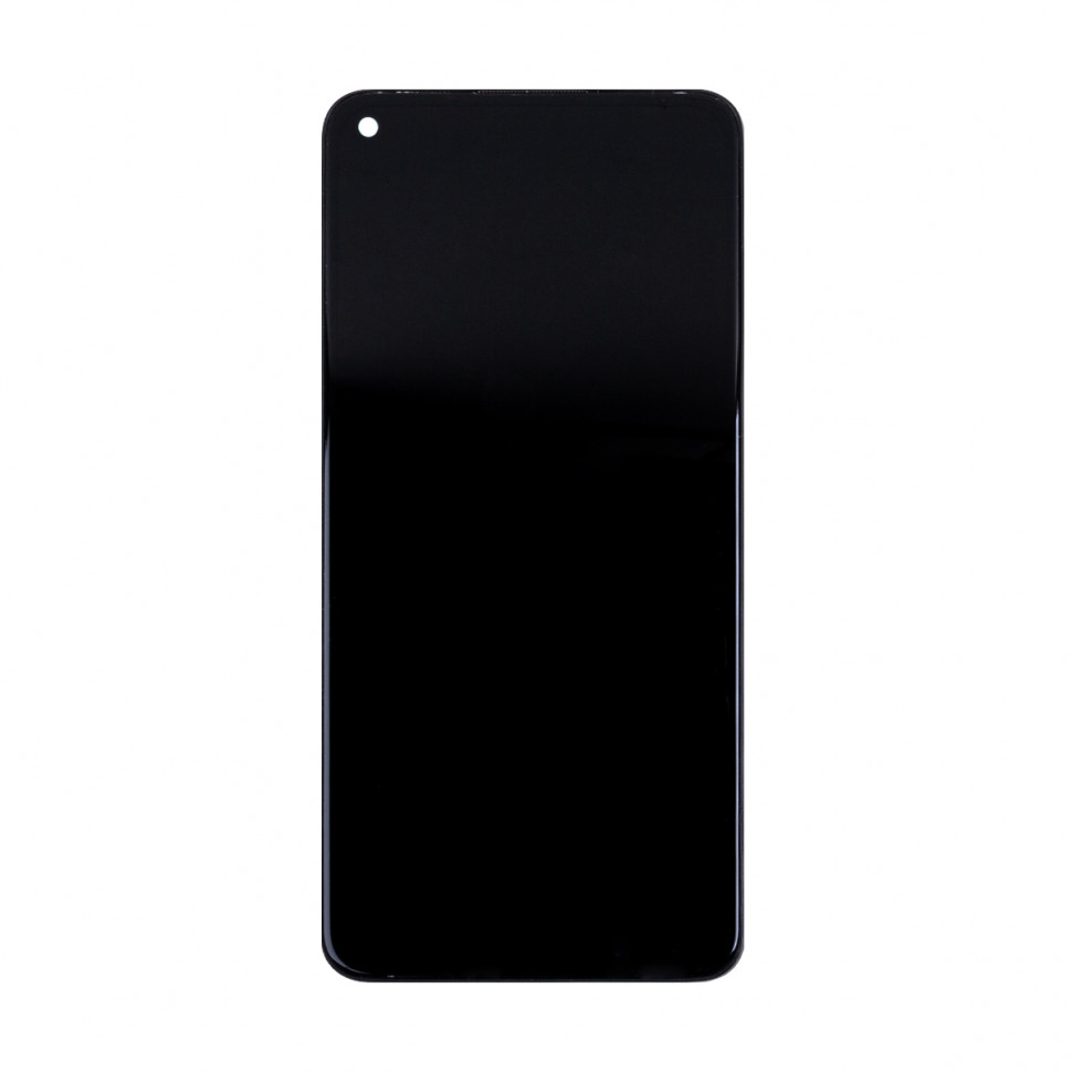 Дисплей с рамкой для Xiaomi Redmi Note 9 Черный Оригинал