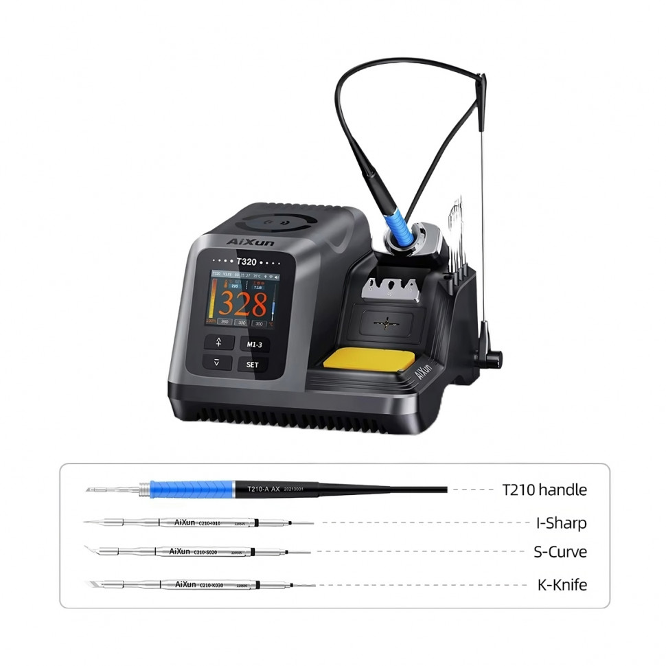 Паяльная станция Aixun T320 (T210/T245) (200W, 1 канал, T210 ручка + 3 жала)