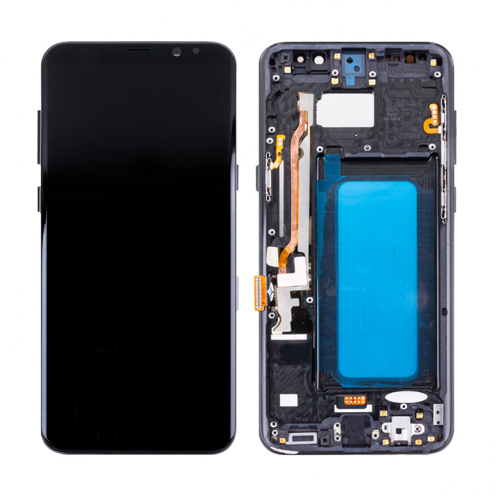 Дисплей с рамкой для Samsung G955F (S8+) Черный In-Cell