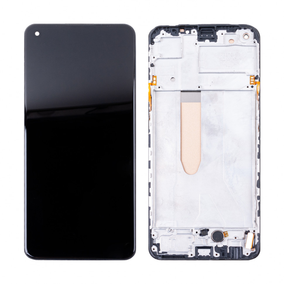 Дисплей с рамкой для Realme 9 Черный In-Cell