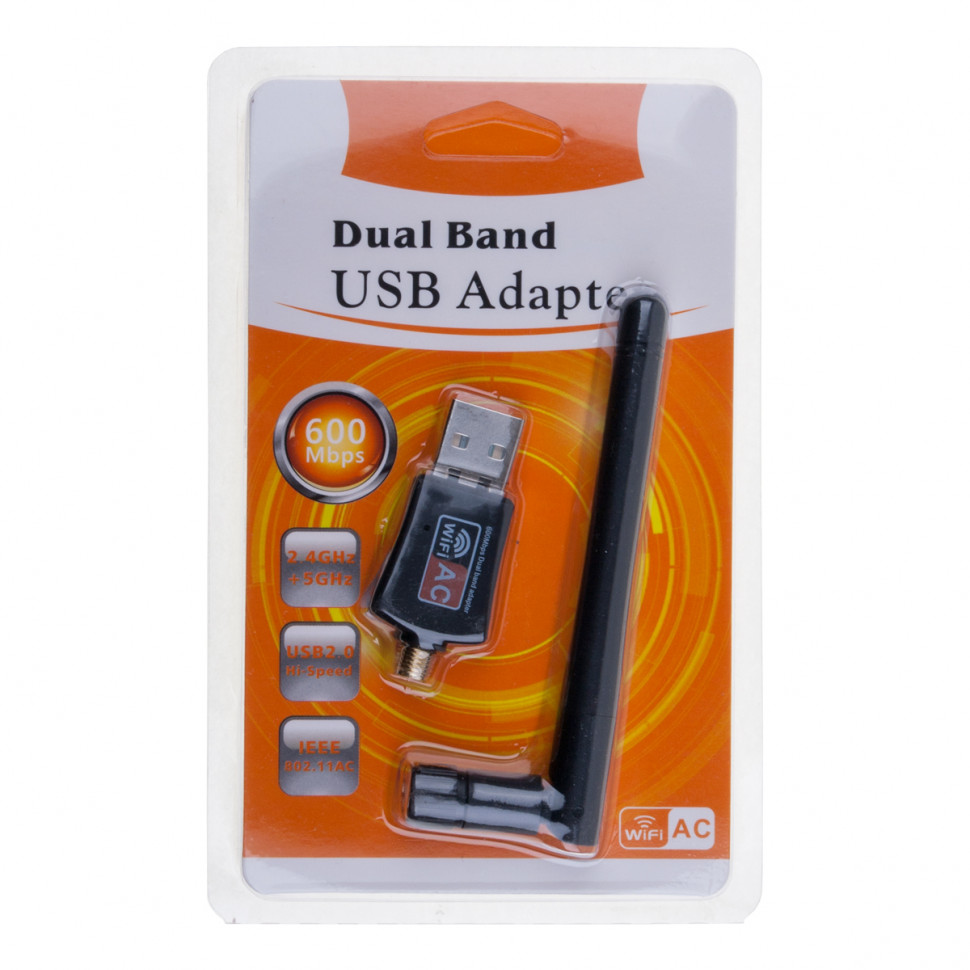 USB - Wi-Fi адаптер (2,4 - 5 GHz) Черный