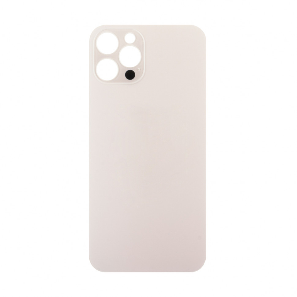 Задняя крышка для iPhone 12 Pro Золото (стекло, широкий вырез под камеру, логотип)