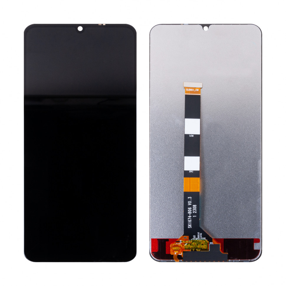 Дисплей для Realme Note 50 с тачскрином Черный