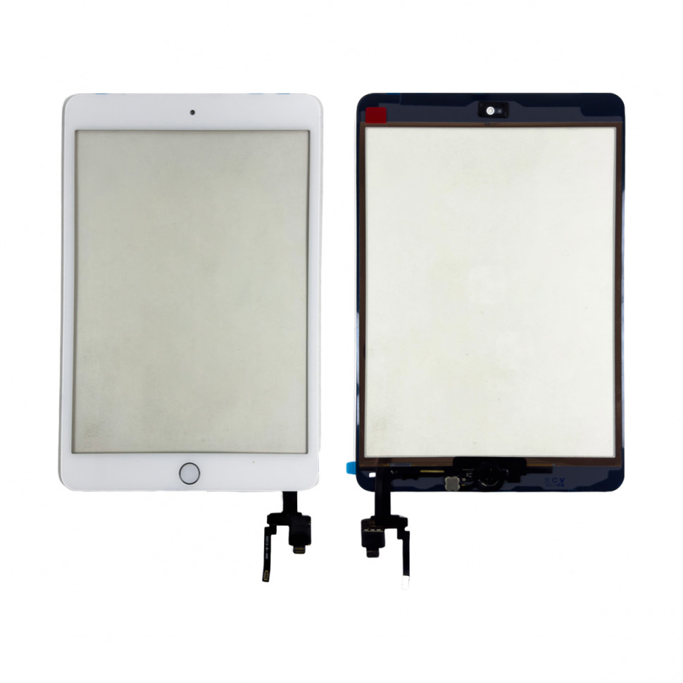 Тачскрин для iPad mini 3 2014 в сборе с микросхемой Белый - Оригинал