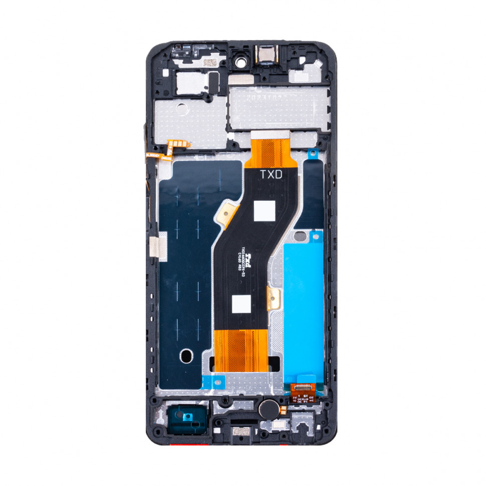 Дисплей с рамкой для Infinix Smart 8 Черный Оригинал
