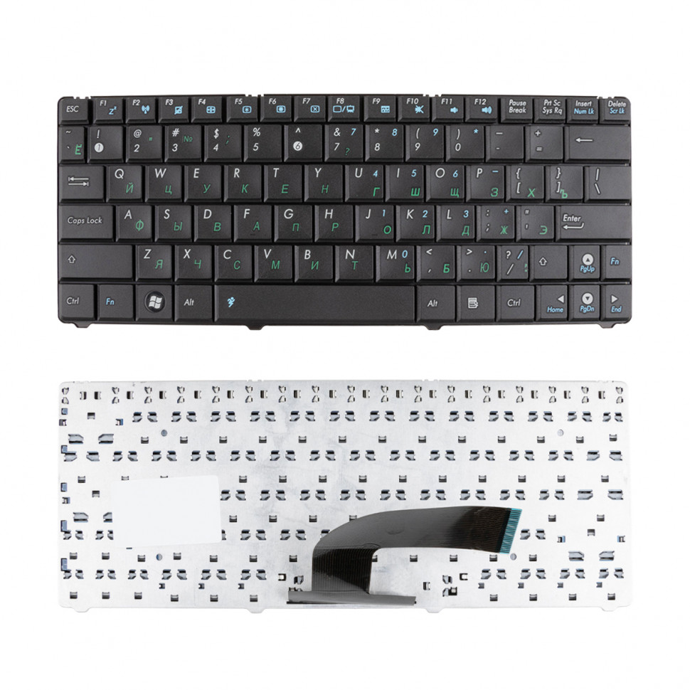 Клавиатура для ноутбука Asus N10/N10E/N10J/Eee PC 1101/1101HA Черный