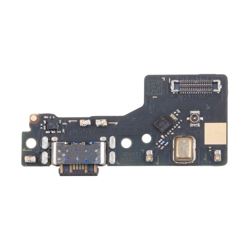 Шлейф для Xiaomi Poco M6 4G/Redmi 13 4G (2404APC5FG/24040RN64Y) плата системный разъем/микрофон - Премиум