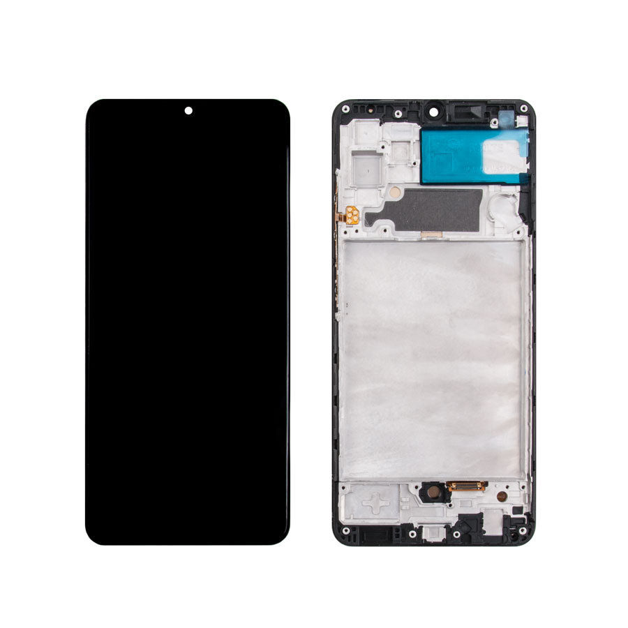 Дисплей с рамкой для Samsung A325F (A32 4G) Черный OLED