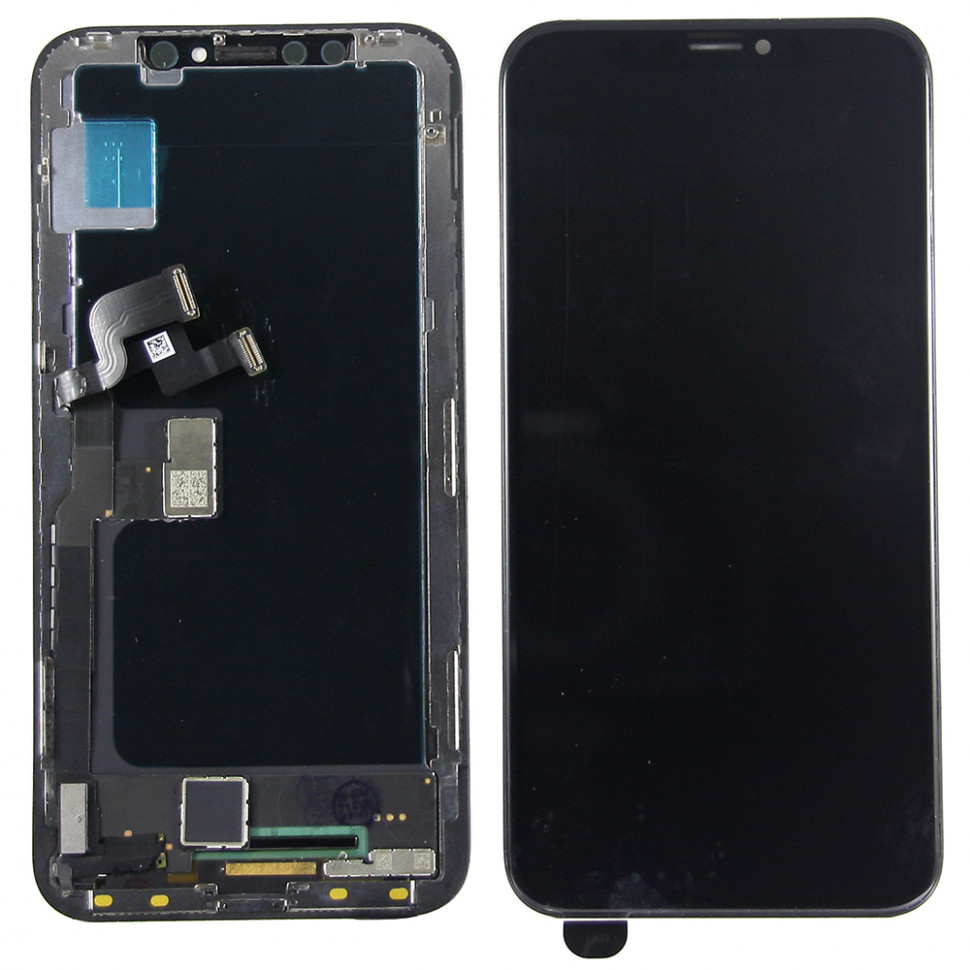 Дисплей для iPhone X с тачскрином Черный Оригинал (Снятый, заменено стекло)