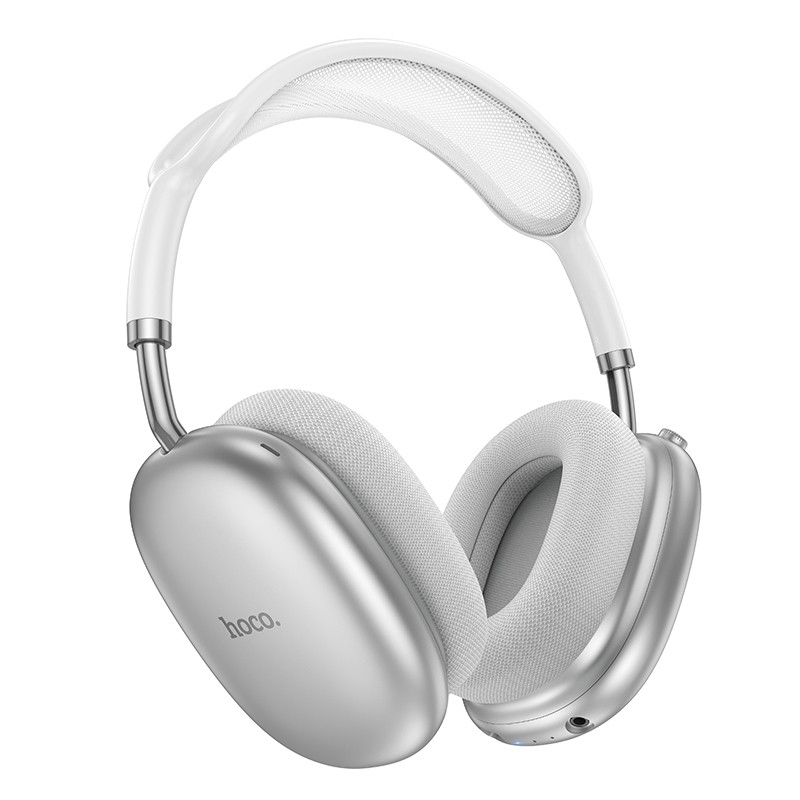 Беспроводные наушники Hoco W55 Plus (накладные, ANC) Серебро