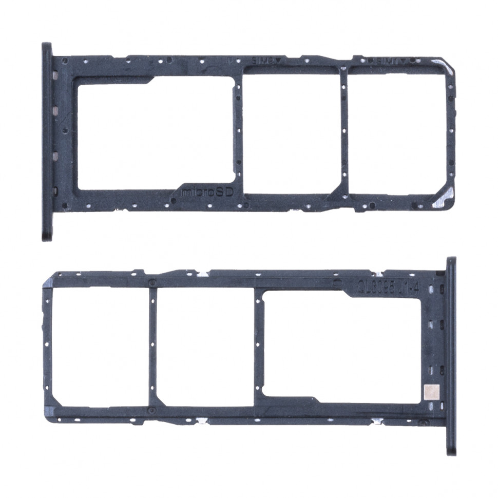 Контейнер SIM для Samsung A037F (A03s) Черный