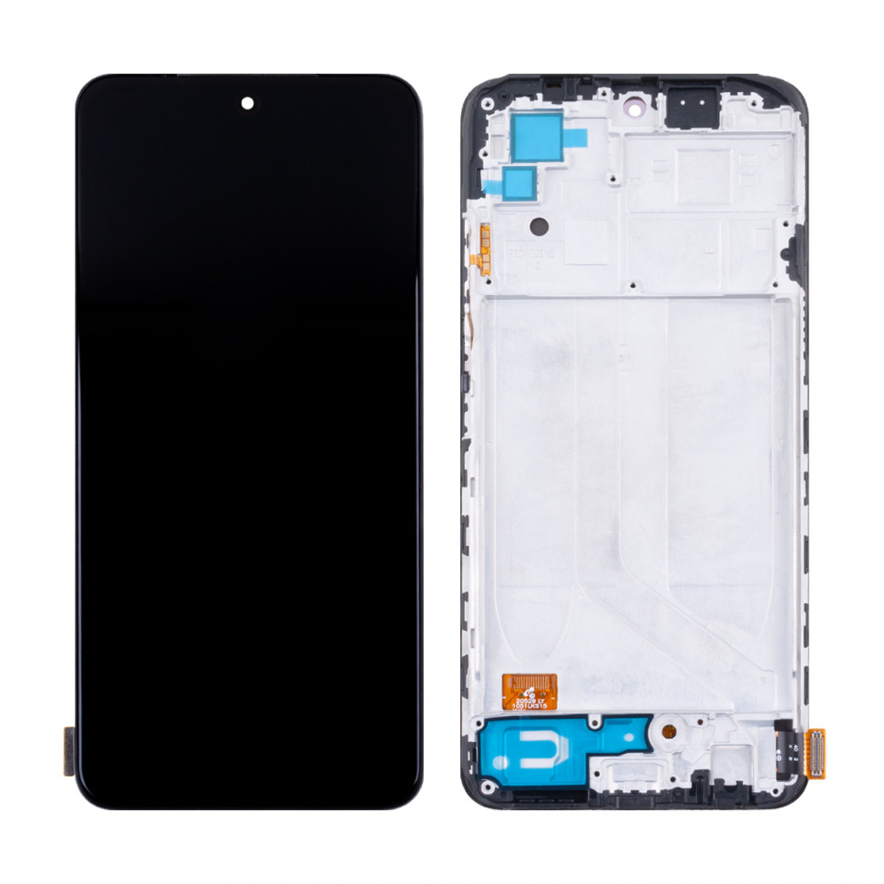 Дисплей с рамкой для Xiaomi Redmi Note 10/10S/Poco M5s Черный OLED