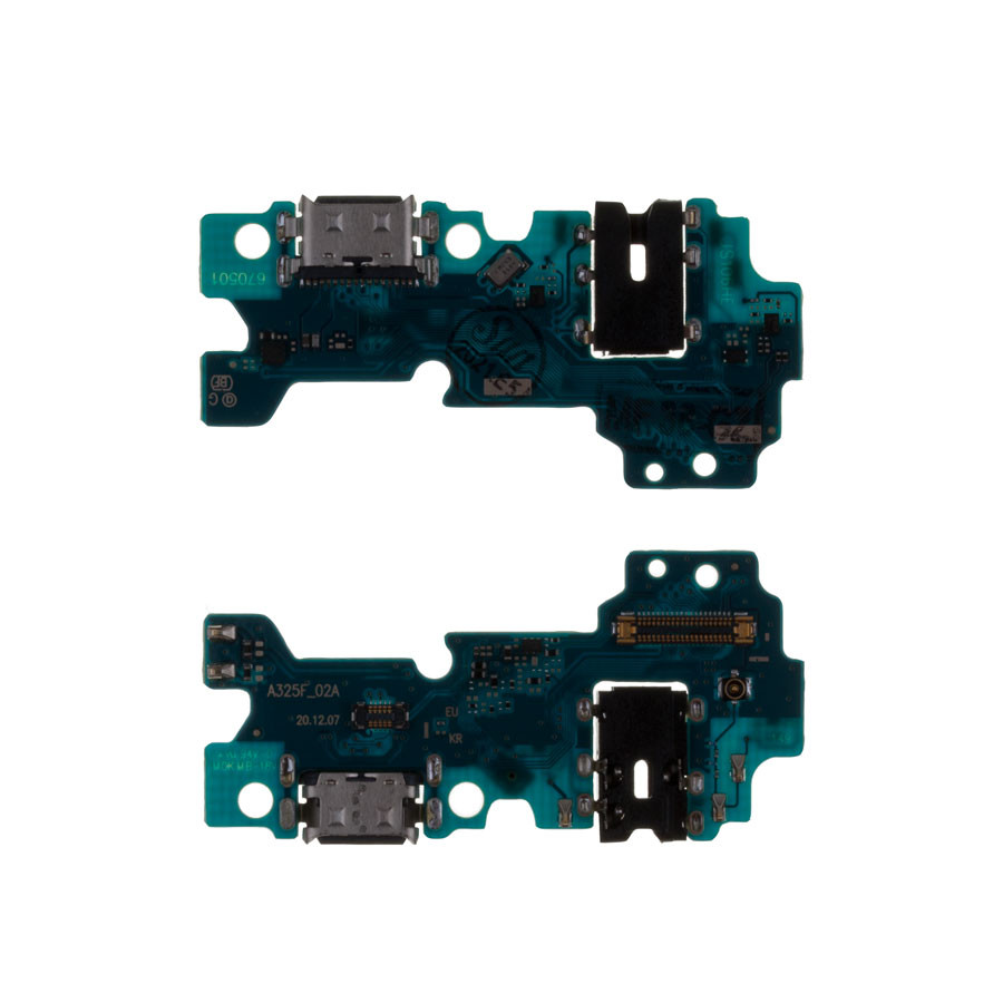 Шлейф для Samsung A325F (A32 4G) плата на системный разъем/разъем гарнитуры/микрофон