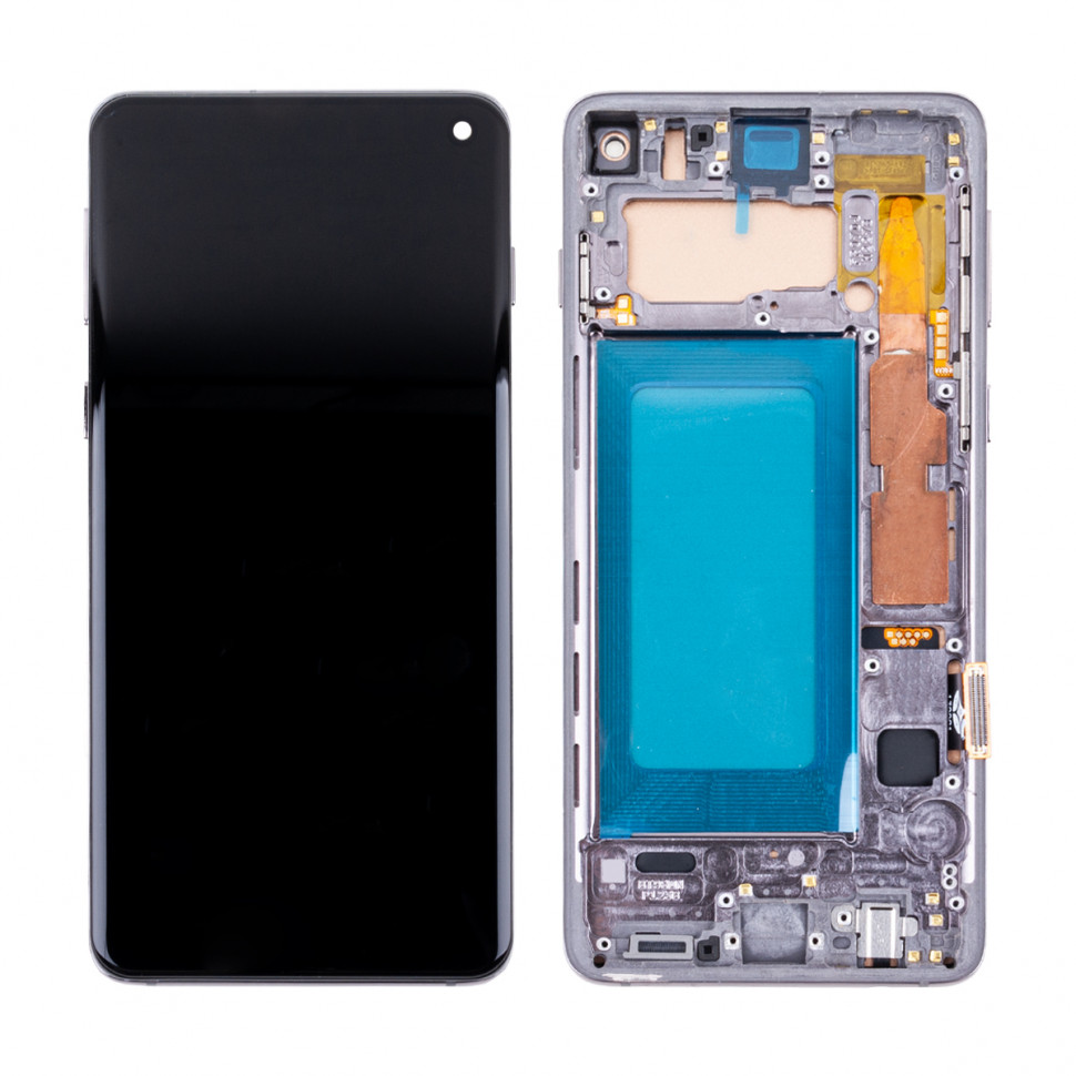 Дисплей с рамкой для Samsung G973F (S10) Черный In-Cell