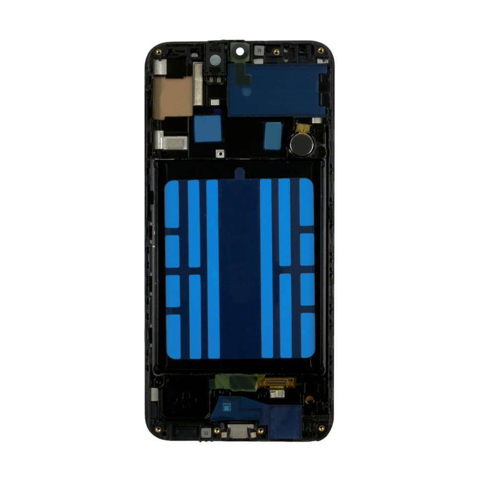 Дисплей с рамкой для Samsung A305F (A30) Черный In-Cell - Премиум