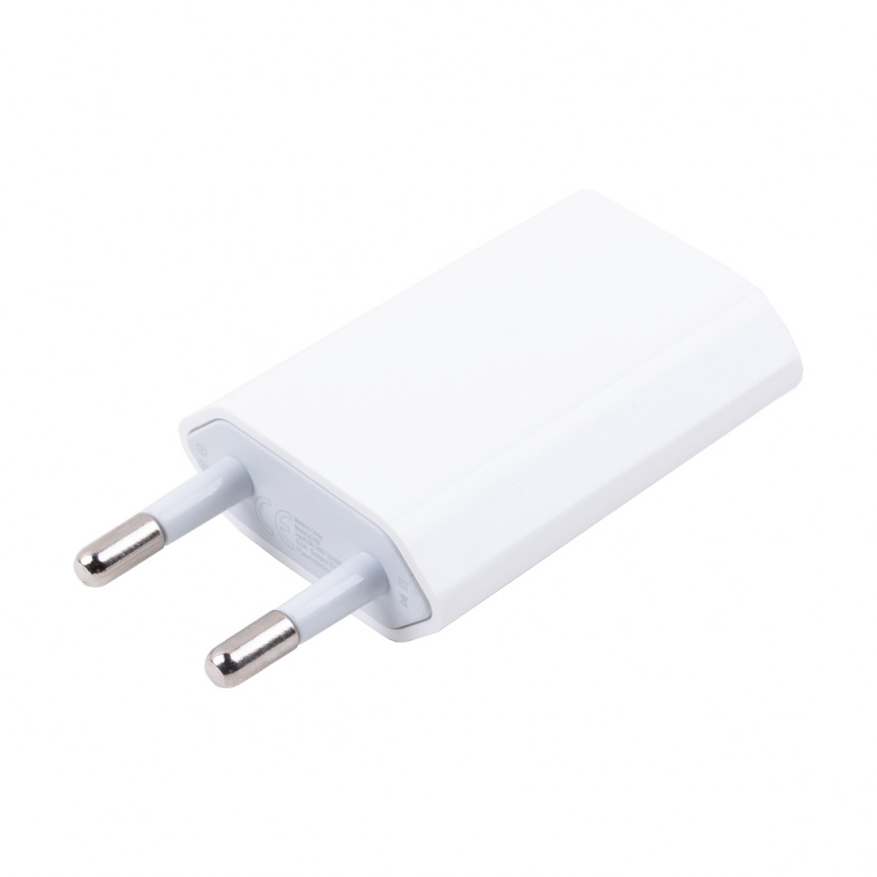 Сетевое зарядное устройство USB для iPhone "Призма" (5W) (тех.упак.) Белый