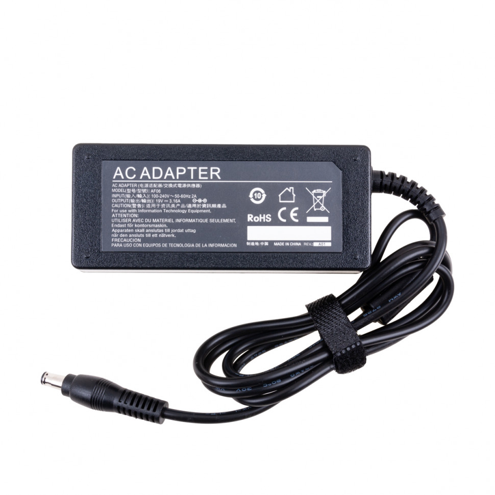 Блок питания для ноутбука Samsung 19V, 3,16A, 60W (5,5×3,0 с иглой) - Стандарт (без кабеля)