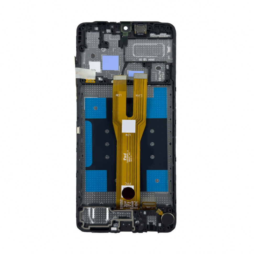 Дисплей с рамкой для Samsung A065F (A06 4G) Черный Оригинал Ref. (SP)