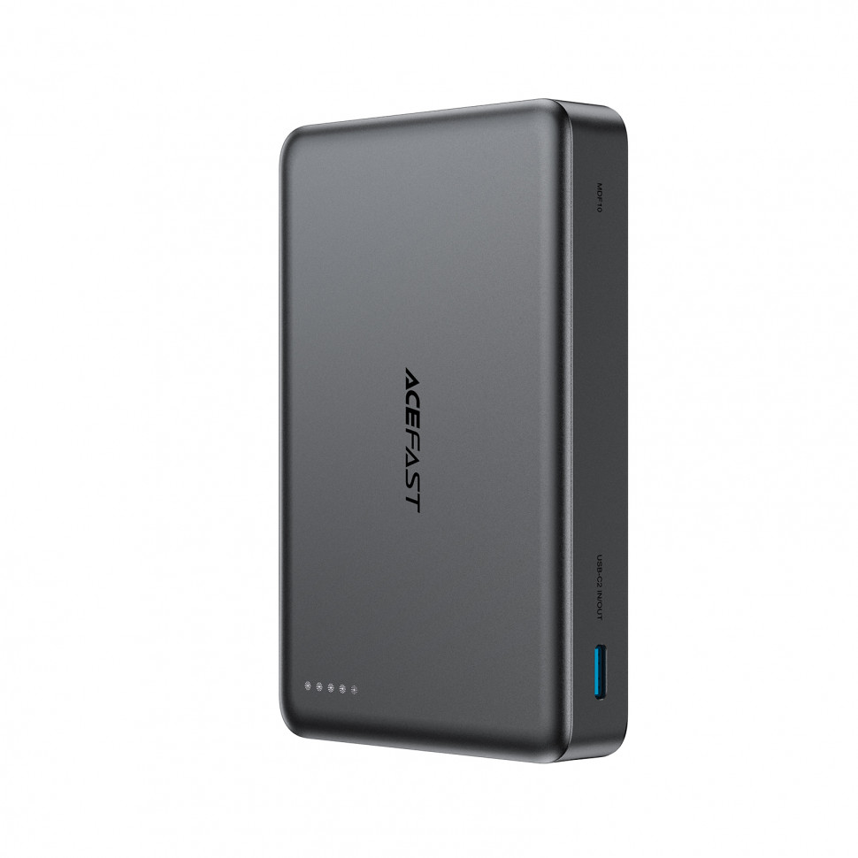 Внешний Аккумулятор Acefast M36 10000 mAh (22.5W, PD, MagSafe 15W, Type-C, LCD) Серый