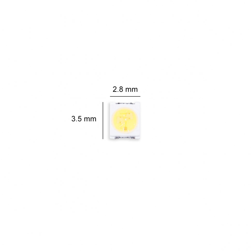 Светодиод для ремонта LED подсветки SMD 2835 6V 2W Холодный Белый (комплект 50 шт.)