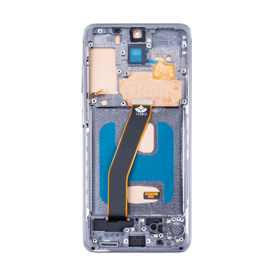 Дисплей с рамкой для Samsung G980F (S20) Серый In-Cell