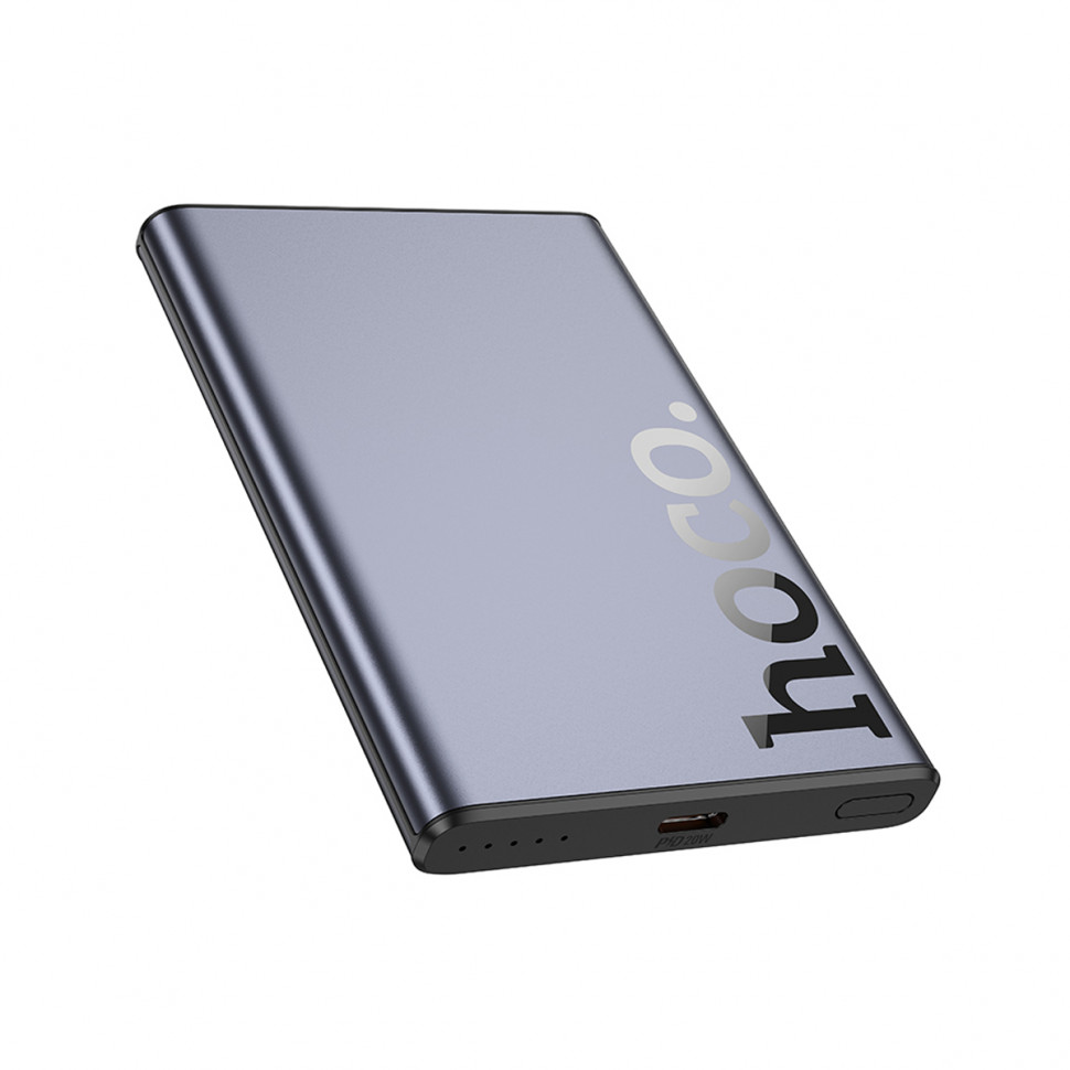 Внешний Аккумулятор Hoco Q32 5000 mAh (20W, PD, MagSafe 15W, Type-C) Серый