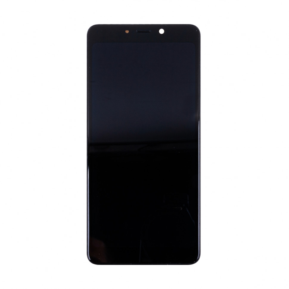 Дисплей с рамкой для Samsung A920F (A9 2018) Черный OLED