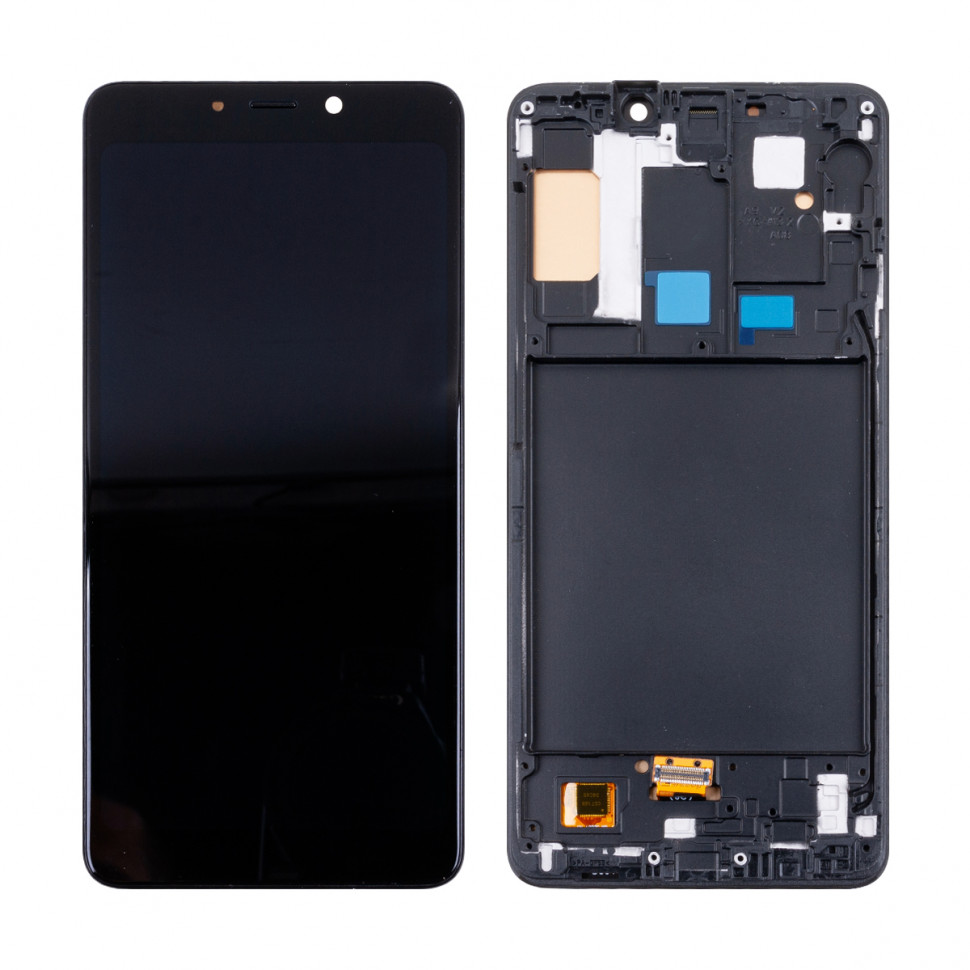 Дисплей с рамкой для Samsung A920F (A9 2018) Черный OLED