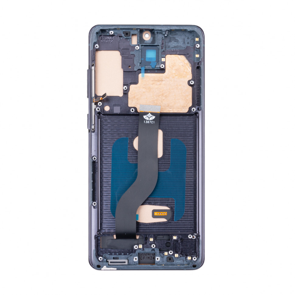 Дисплей с рамкой для Samsung G985F (S20+) Черный In-Cell