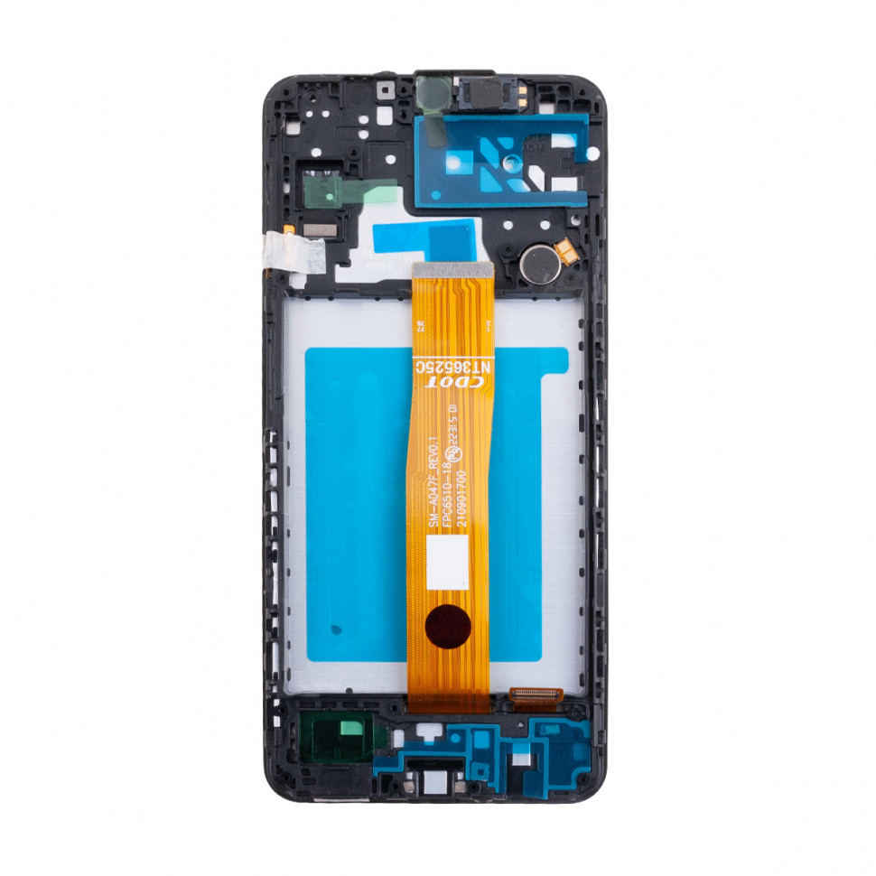 Дисплей с рамкой для Samsung A047F (A04s) Черный Оригинал Ref. (SP)