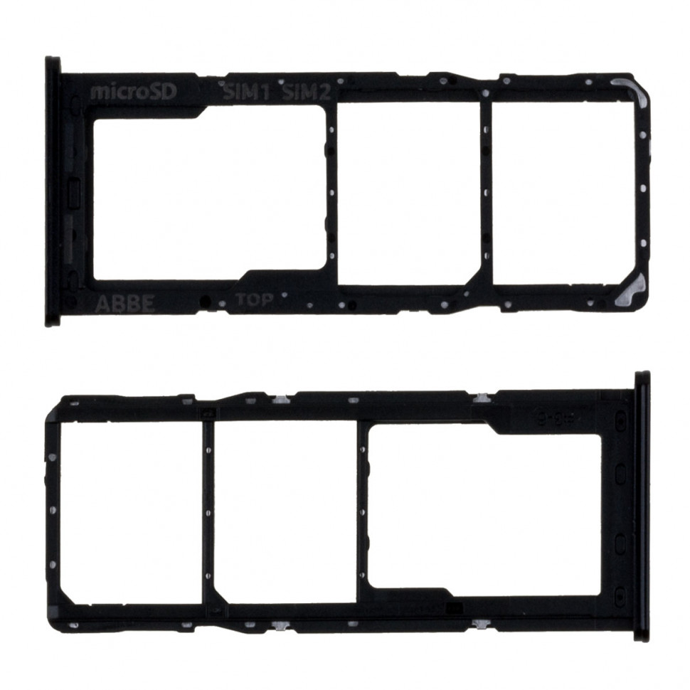 Контейнер SIM для Samsung A225F (A22) Черный