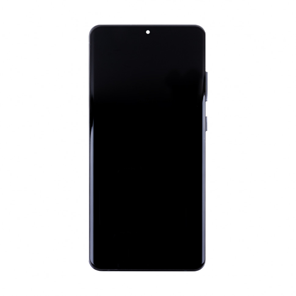 Дисплей с рамкой для Samsung G988B (S20 Ultra) Черный In-Cell