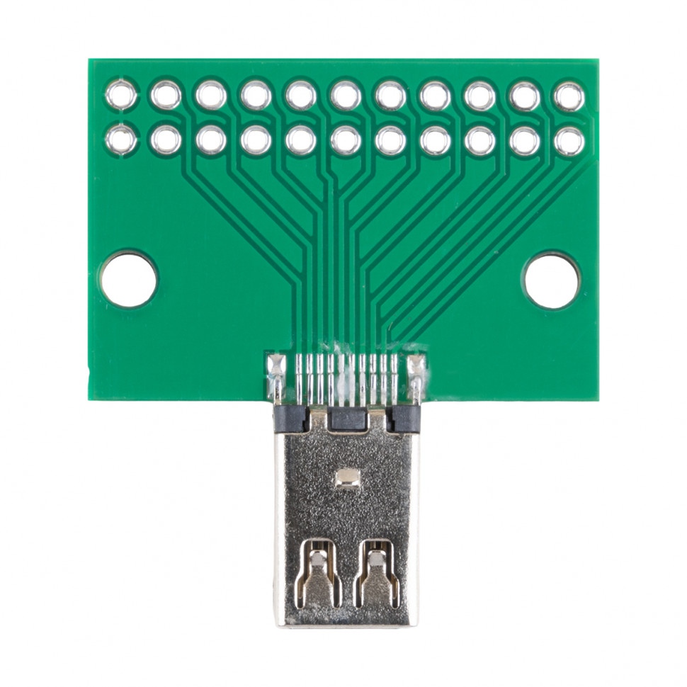 Разъем mini DisplayPort (гнездо) на плате (20 pin, 2,54 мм)