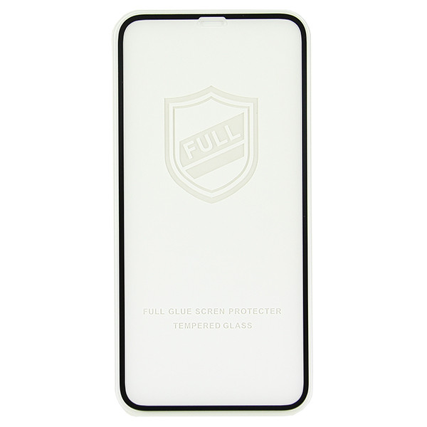 Защитное стекло "Тонкое" для iPhone X/Xs/11 Pro Черный (Полное покрытие 0,25 мм)