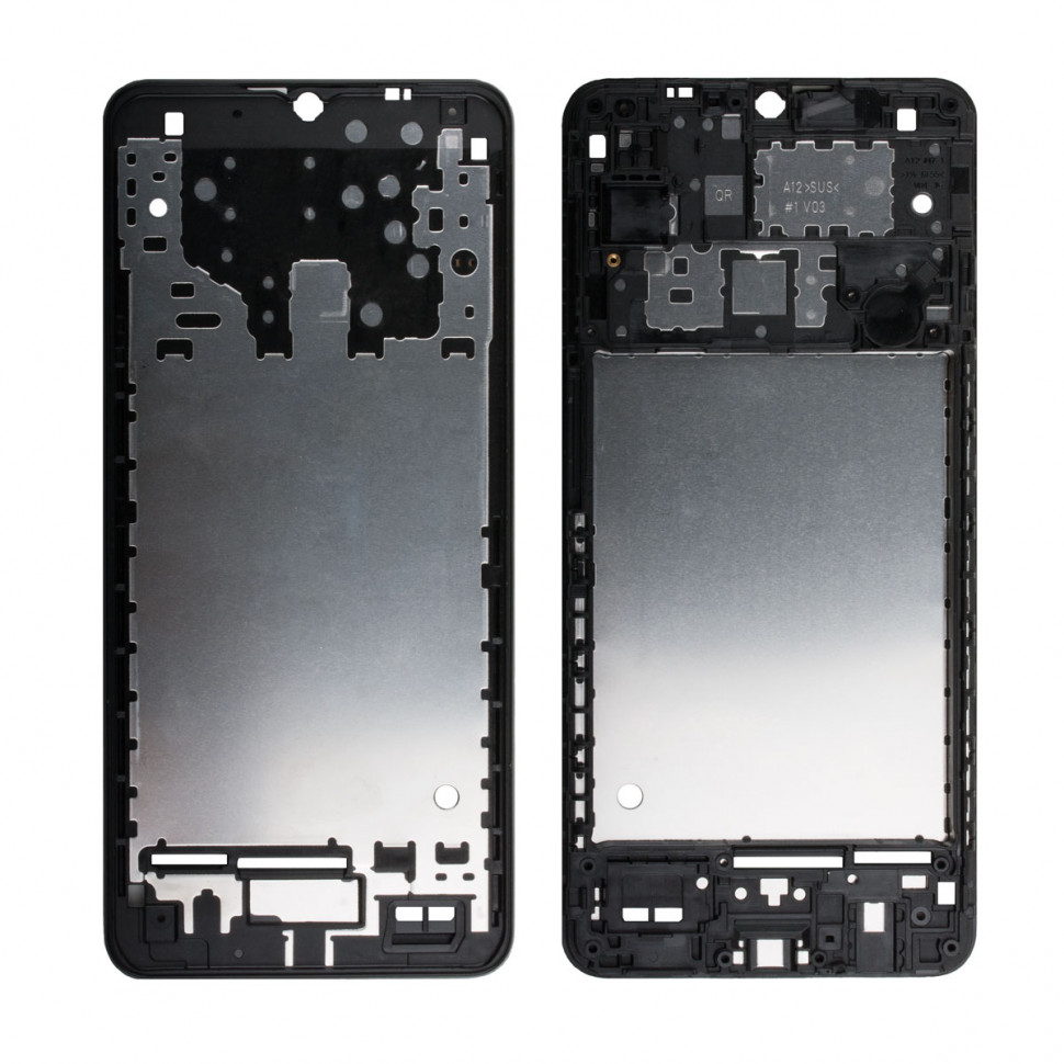 Рамка дисплея для Samsung A125F/127F (A12/A12 Nacho) Черный (возможен дефект ЛКП)