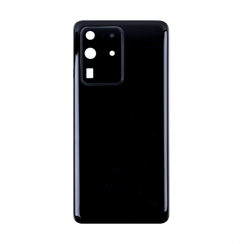 Задняя крышка для Samsung G988B (S20 Ultra) Черный - Премиум