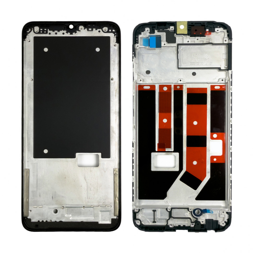 Рамка дисплея для OPPO A18/A38 Черный (возможен дефект ЛКП)